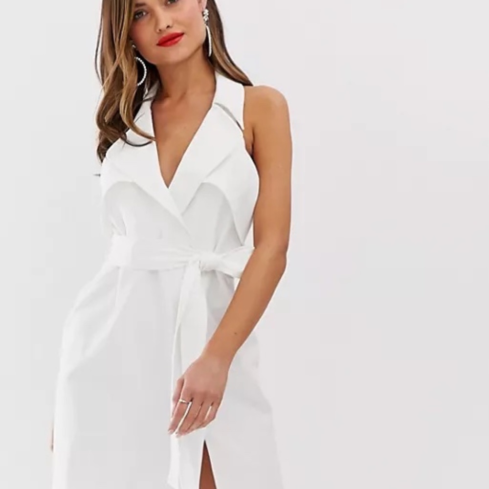 NWT ASOS Design Mini Belted Trench Dress